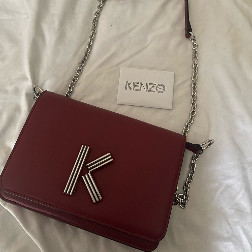 Kenzo K Leather Chain Wallet